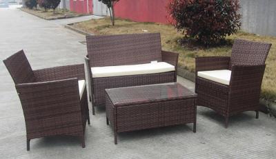 China Handelsrabatt-Rattanmöbel-Satz, Rattan-Garten-Sofa 4PCS KD stellt ein zu verkaufen