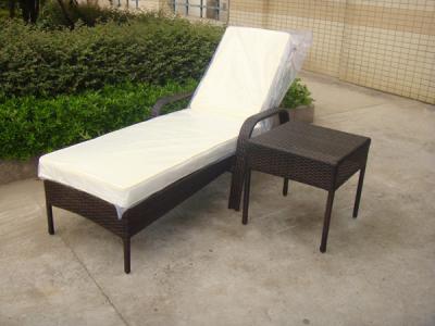 China Poolseite Sun-Aufenthaltsraum Daybed-im Freien gesetzte Polyrattanmöbel-Kissen-Abdeckung zu verkaufen