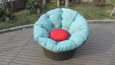 China Silla de eslabón giratorio de mimbre de la playa de la rota del daybed del jardín de la forma redonda en para todo clima en venta