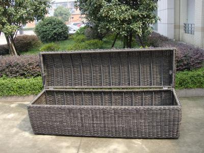 China Caja de almacenamiento de mimbre de la resina gris impermeable para el hotel, 1200*600*650m m en venta