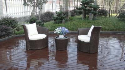 Chine Chaise extérieure d'obélisque de rotin de PE de Brown de jardin avec le cadre en aluminium à vendre