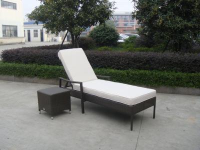 Chine Chaise longue en osier rotin d'intérieur/extérieur, chaise longue de plage à vendre