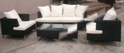 China  4pcs modern cane furniture for sale