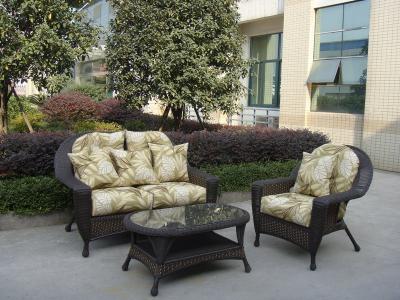 China 3pcs luxury America garden rattan sofa                  for sale