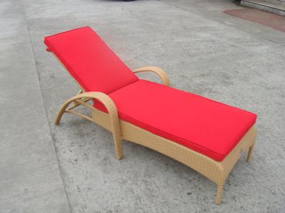 中国 樹脂の柳細工の Chaise のラウンジ、Foldable 杖浜のラウンジ チェア 販売のため