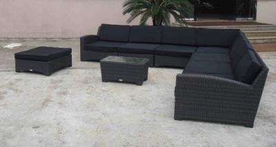 China 9pcs poly rattan big rattan furniture for sale