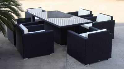 China Patio-/Balkon-Sofa-Satz im Freien, Weidenesszimmer-Möbel stellt ein zu verkaufen