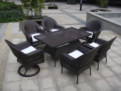 China Dining Room Black Chair Set , Beach / Pool / Bar Furniture Sets for sale