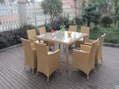 China Jardín de mimbre de la rota que cena los sistemas, muebles cómodos del bastón en venta