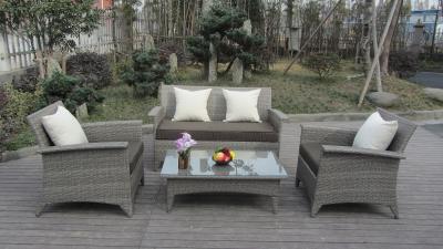 China Hot Selling Comfortable PE Wicker Rattan Furniture Outdoor Sofa Set for sale