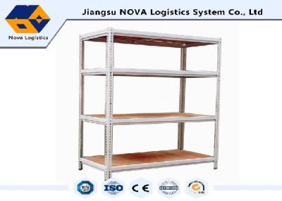 China Light Duty Warehouse Rivet Boltless Shelving Power Coated  Rust Proofing for sale