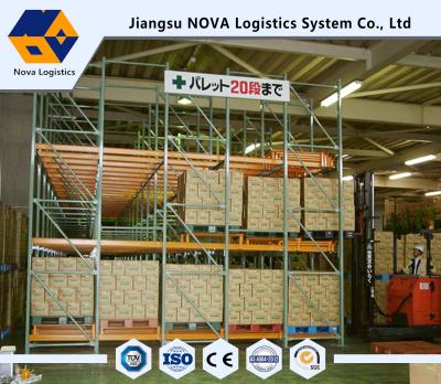 China Steel Q235b Raw Material Warehouse Pallet Racking Systems wITH Powder Coating for sale