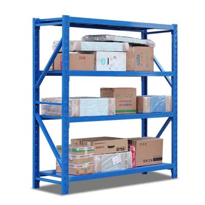 China Customizable Boltless Steel Shelves Warehouse Metal Medium Duty Storage Rack for sale