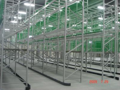 China Q235B-Pulver beschichtete Paletten-Racking 76mm Neigungs-VNA zu verkaufen