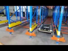 Warehouse Heavy Duty Radio Shuttle Pallet Rack 4 Ways Economic