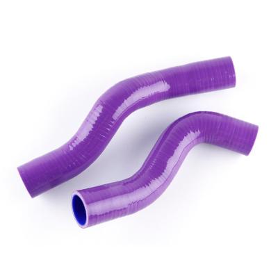 China UPPER SILICONE AND NYLON Coolant Hose Silicone Purple Radiator Hose For Landcruiser HZJ75 78 79 for sale