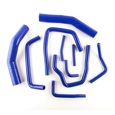 China Auto Radiator Silicone Hose Blue For 1990-1997 Toyota Land Cruiser HDJ80 1HD-T 4.2L Diesel Silicone Radiator Hose Hose Tube Kit for sale