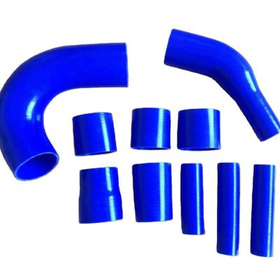 China UPPER SILICONE AND BLUE NYLON Silicone Turbo Intercooler Hose Kit For Mitsubishi Lancer EVO X 08-11 EVO X 10 for sale