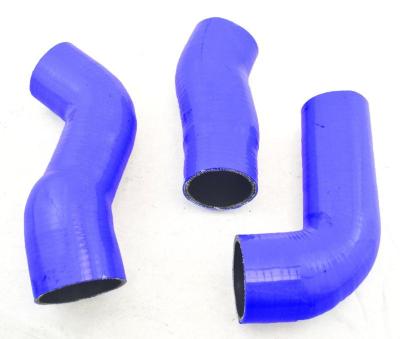 China NYLON TOP AND BLUE SILICONE for E60 E61 5 SERIES 530d 525d Silicone Hose Intercooler Coolant Boost Hose for sale