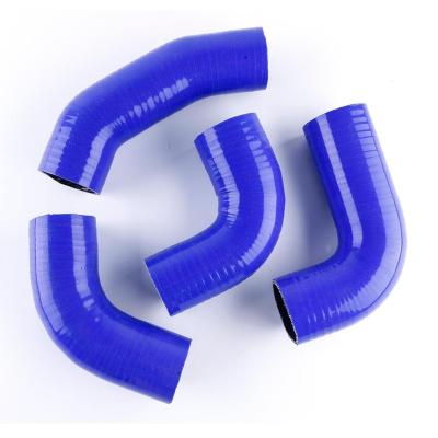 China UPPER SILICONE AND Silicone Hose Intercooler Coolant Boost NYLON Blue Hose For E39 5SERIES 530d 525d for sale