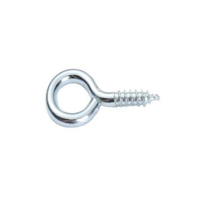 China Steel Zinc Plated Hooks Eye Shape Screw Hooks Self-tapping Screws Hooks Ring for sale