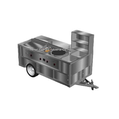 China Factory Standard USA Food Trailer Street Food Stall Truck Small Gas Hot Dog Seasoning Food Cart For Breakfast for sale