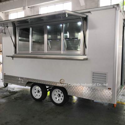 China Vegetable processing factory mobile food trucks for sale mobile food truck food trailer CE certificate street food trailer for sale