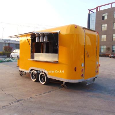 China Interesting vegetable processing factory china food trailer design food trailer fast food catering trailer for sale for sale