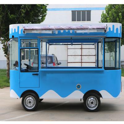 China Easy Operate Kitchen Cooking Food Truck Mobile /Retail Food Van Electric Food Truck Bus For Snack Food for sale