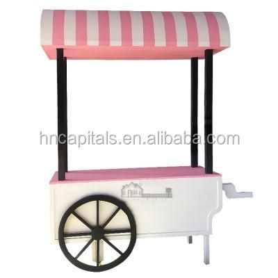 China Easy Operate Sell Wooden Cart Milk Tea Cart Mobile Hot Dog Cart Food Cart Catering Trailers for sale