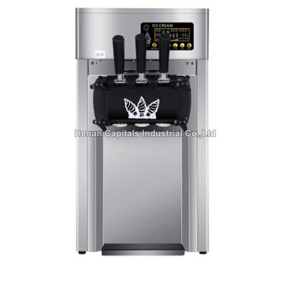 China Snack Factory 18L/H Ice Cream Maker Commercial Soft Serve Ice Cream Machine Batch Ice Cream Machine for sale