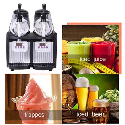 China Hotels High Performance 2 Tanks Slush Ice Machine With Small Capacity Ice Puppy Slush Machine for sale