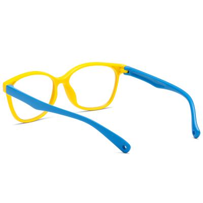 China For Light Blocking Glasses Flexible Anti-blue Light Kids Anti-blue Light Children Computer Optical Frames Reading Glasses 8142 TPEE for sale