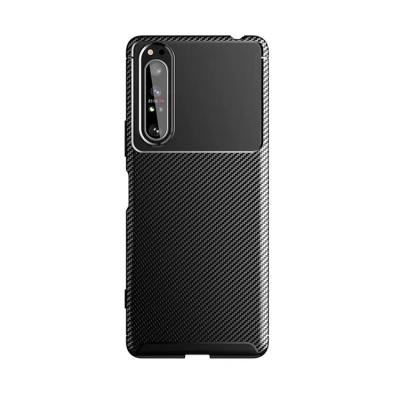 China LCD Split Screen Replace Business Phone Cover Carbon Fiber Case For Sony Xperia 1 Case II for sale