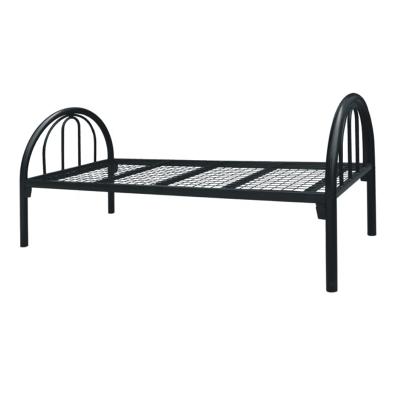 China (Other) metal fashion black adjustable steel shelf without bedside single floor single beds can be frame spliced ​​home bed for sale