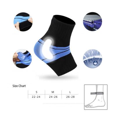 China Durable Amazon Hot Sale Custom Sports Breathable Knitted Ankle Pads Ankle Support Brace for sale