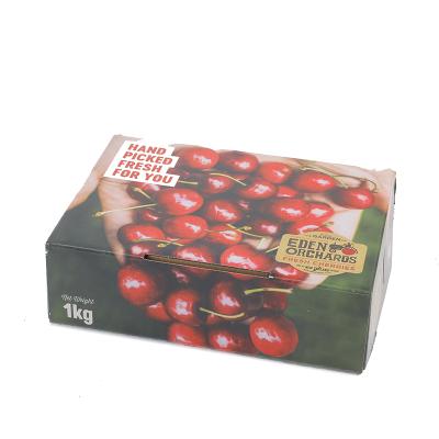 China Customized Recyclable Hot Selling Corrugated Cardboard Printing High Quality Cherry Fruit Packaging Box for sale