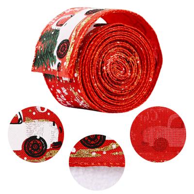 China High Tenacity 5m Roll Christmas Gift Christmas Tree Decoration Braided Ribbon for sale