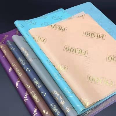 China 17g Silk Moisture Proof Tissue Paper Custom Art Opens Cloth Gift Wrapping Shoes Wrapping Paper Printed Logo for sale