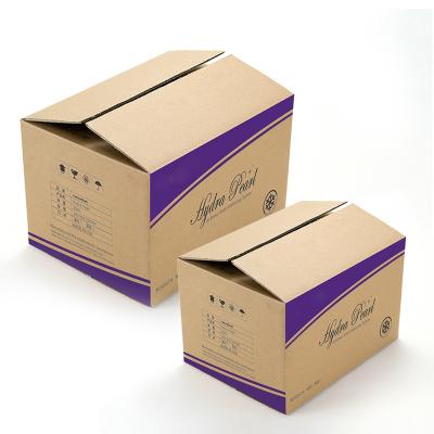 China Recycled Materials Color Print Mailer Paper Box Resist Squeeze Cardboard Box Kraft Custom Shipping Packing Box for sale