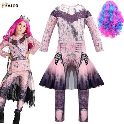 China Polyester Halloween Descendants 3 Costumes For Kids Love Evie Costume Descendants 3 Mal Cosplay Party Women for sale