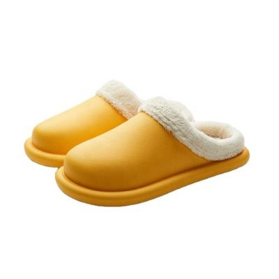 China Indoor Outdoor Soft Women Cotton Slippers Lovers Slippers Trend Winter Fashion Clogs Waterproof Plush Warm Home for sale