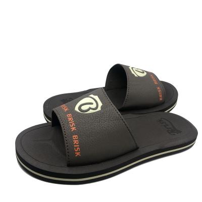 China 2021 Fashion Anti-slippery Eva Men Sandals Cool Printed Rubber Slippers for sale