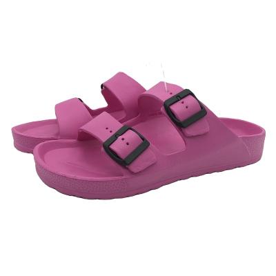 China New Arrival Summer Two Straps Women Anti-slippery Slides Sandals Waterproof Beach EVA Unisex Slipper for sale