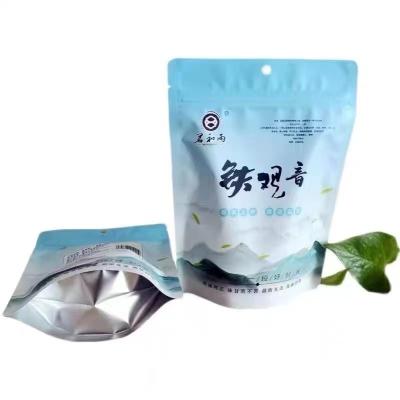 China Custom Logo Crash Resistance Stand Up Laminated Plastic Bags For Tea Packaging Food Zip Lock Waterproof Bag for sale