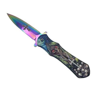 China Non-variable type good quality stainless steel material custom made titanium folding pocket knife for sale for sale