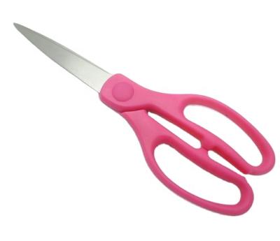 China Cutting 9-1/4 Inch Kitchen Scissors Universal Type With Long Handle Plastic Scissors for sale