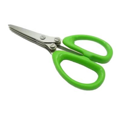 China Universal Type Cutting Stainless Steel Material Home Use Kitchen 3 Blade Shredder Scissors for sale