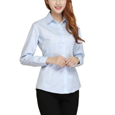 China Anti-pilling 2021 Ladies Shirt Female Long Sleeve Tops Clothes Elegant Women Blouse for sale