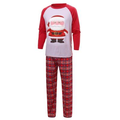 China QUICK DRY Christmas Family Wear Printed Home Wear Long Sleeve Santa Claus Print Set Family Pack 8 Pieces Set Women Clothes for sale